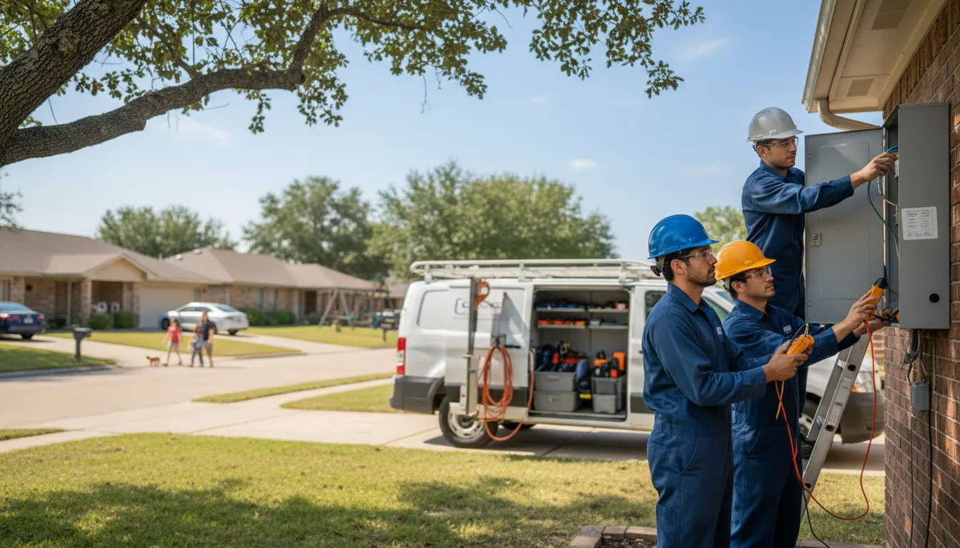 Certified electrician providing emergency electrical services in Gilliam, LA